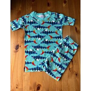 Boys'‎ Hanna Andersson Shark Pajama Set Size 8